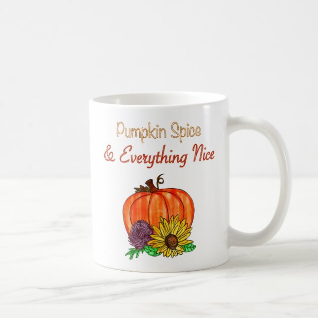 Mug Épices citrouilles & Tout Nice Automne (Droite)