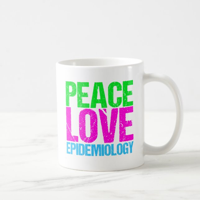 Mug Épidémiologie de l'amour pour la paix (Droite)