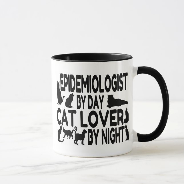 Mug Épidémiologiste Amoureux des chats (Droite)