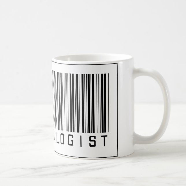 Mug Épidémiologue de code barres (Droite)