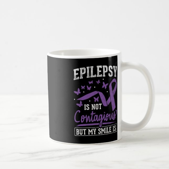 Mug Épilepsie Pas Contagieuse Mon Sourire Est Épilepsi (Droite)