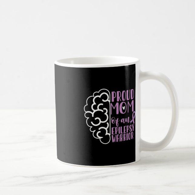 Mug Epilepsie Sensibilisation Ruban Fière Maman D'Une  (Droite)