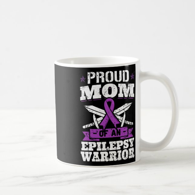 Mug Epilepsy Warrior Mom Epileptic Seizure Disorder Ad (Droite)
