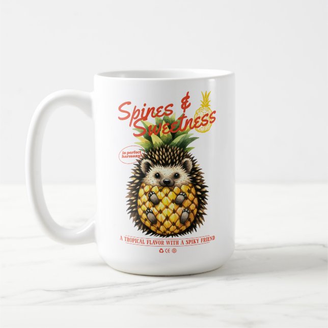 MUG ÉPINETTES ET ANANAS EN TÊTE DOUCE (Gauche)