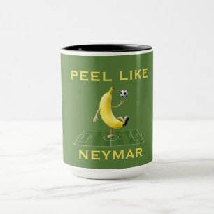 Mug Épluchez comme un champion drôle de football de ba