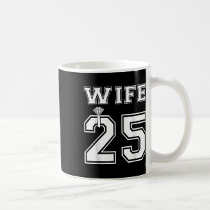 Mug Épouse 2025 Mari Mariage Cérémonie de Fiançailles 