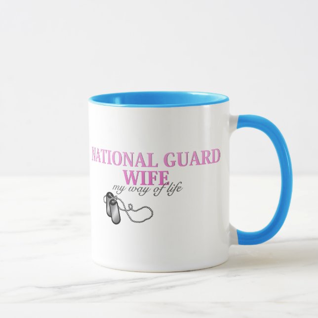 Mug Épouse de garde nationale, mon mode de vie (Droite)