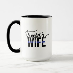 Mug Épouse de policier Thin Blue Line Soutien à la pol