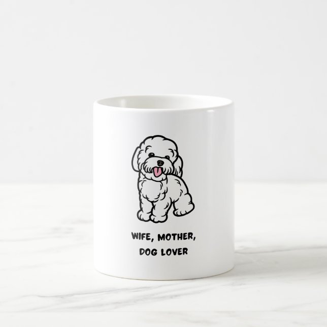 Mug Épouse, mère, amoureuse des chiens (Centre)