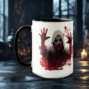 Mug Épouvante de mur sanglant ensorcelé – Halloween ef