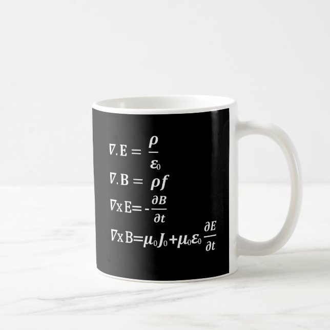 Mug équation de physique de maxwell (Droite)