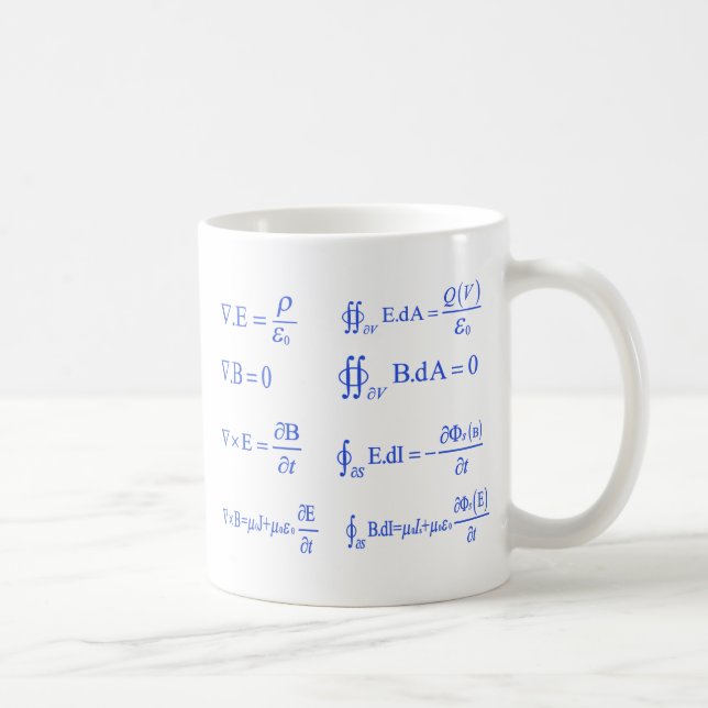Mug équation de physique de maxwell (Droite)
