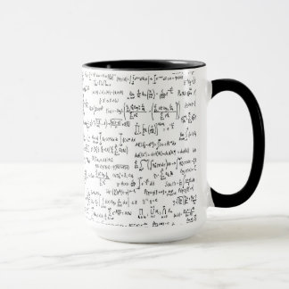 Mug Équations //de maths écrites par main