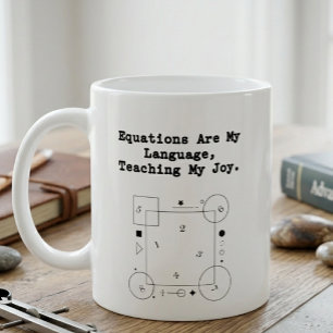 Mug Équations Ma Langue Enseigner Ma Joie Math