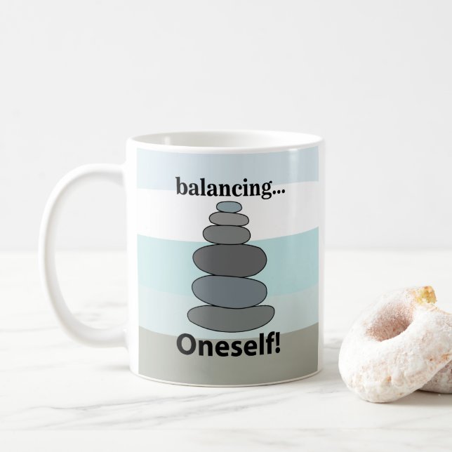 Mug Équilibrage des pierres Équilibrage des pierres  (Avec donut)