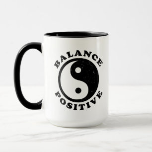 Mug Équilibre de la pleine conscience positive Yin Yan