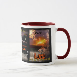 Mug Équilibre de rouge de zodiaque de Lion