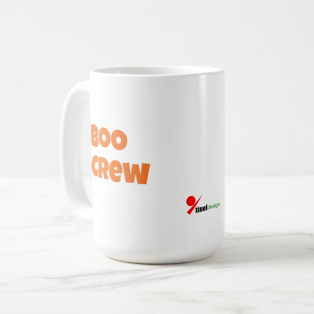 Mug Équipage Boo – Animal de compagnie drôle d'Hallowe (Devant gauche)