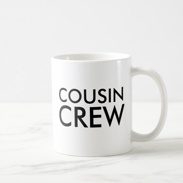 Mug Équipage Cousin | Cadeau Famille Cousin Correspond (Droite)