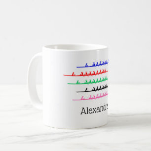 Mug Équipage Dames Course Rameuses Rame - Jusqu'à Cinq
