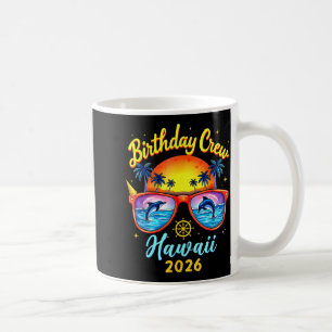 Mug Équipage d'anniversaire Vacances Hawaï 2026 Croisi