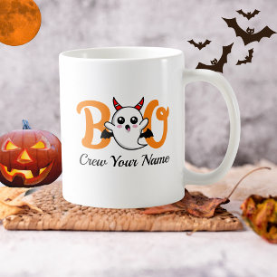 Mug Équipage de Boo Orange Halloween Famille Personnal