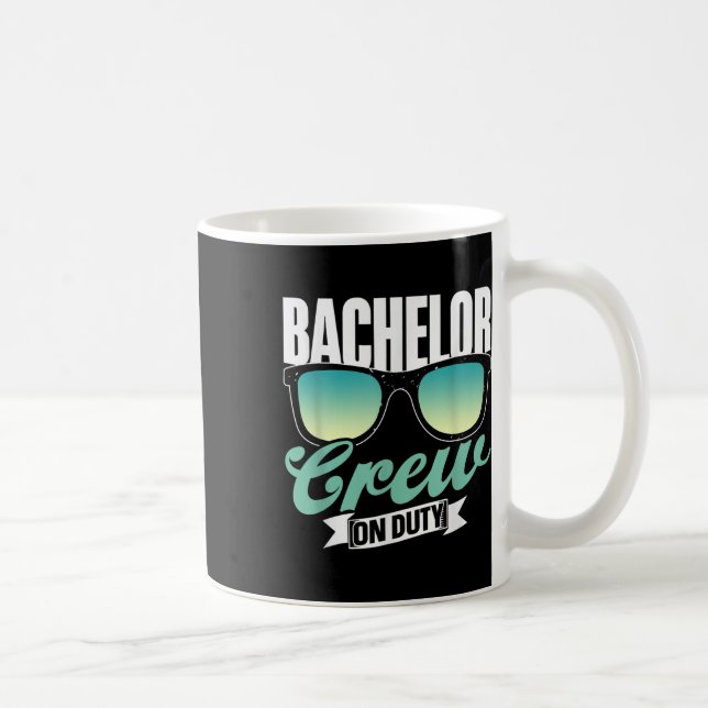 Mug Équipage de célibataire en équipe de service fête  (Droite)