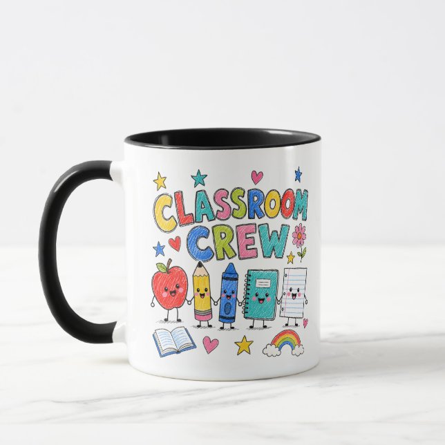 Mug Équipage de classe mignon décoration de salle de c (Gauche)