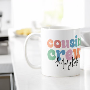 Mug Équipage de cousins Groovy personnalisé
