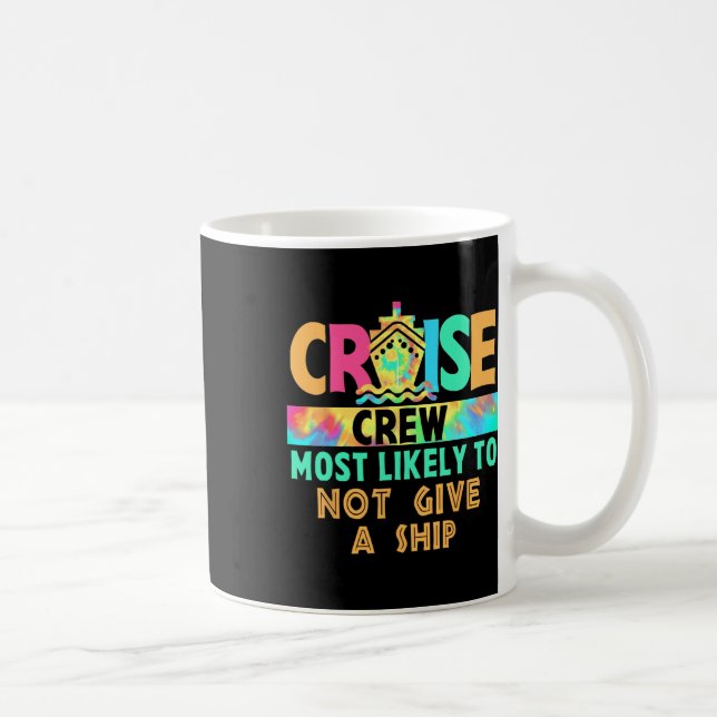 Mug Équipage de Croisière de Vacances Tie Dye Plus Sus (Droite)