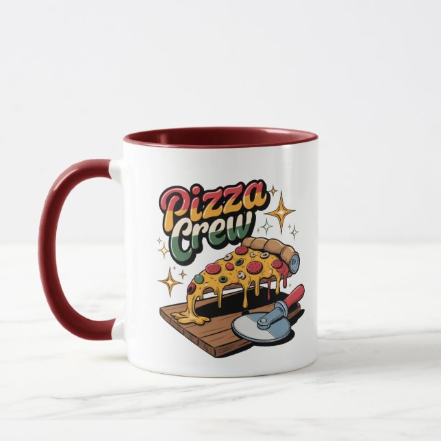 Mug Équipage de pizza (Gauche)