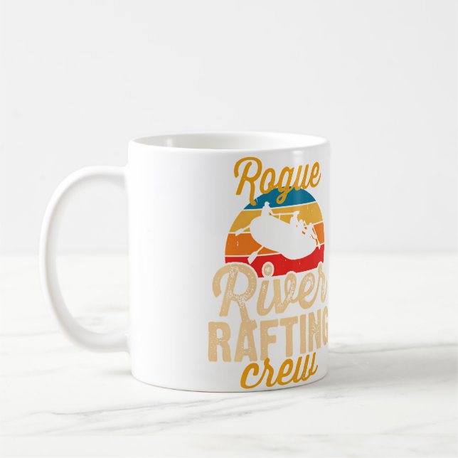 Mug Équipage de radeau du fleuve Rogue en rafting en e (Gauche)