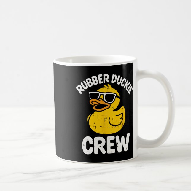 Mug Équipage Rubber Duckie Drôle Canard Jaune Squad Co (Droite)