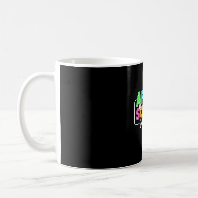 Mug Équipe après l'école de retour à l'école enseignan (Gauche)