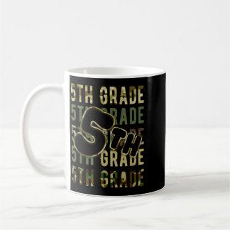 Mug Équipe Camo 5e année Équipe Retour à l'école Ensei