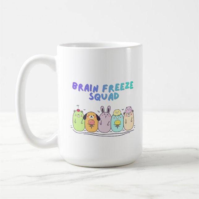 Mug Équipe Coup de Froid Glace Crèmeuse Kawaii Mignonn (Gauche)