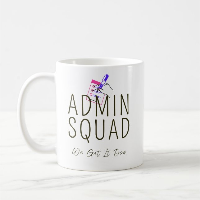 Mug Équipe d'admin - Personnalisé (Gauche)