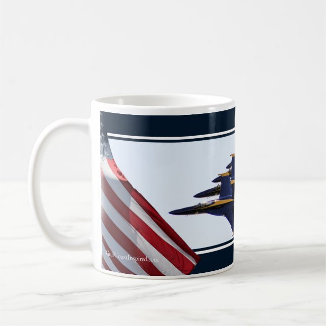 Mug Équipe d'aérobic de la Marine Pensacola, FL (Gauche)