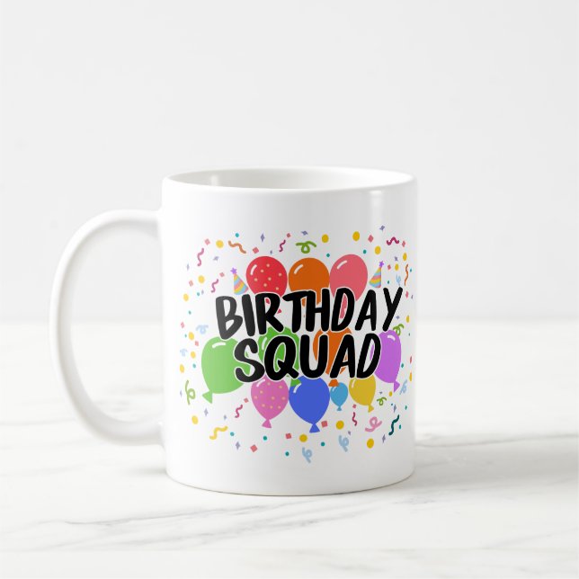 Mug Équipe d'anniversaire (Gauche)