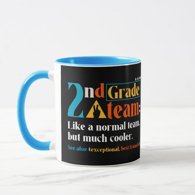 Mug Équipe De 2E Année Comme Une Équipe Normale Mais B (Gauche)