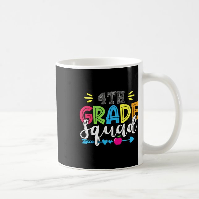Mug Équipe de 4e année Retour au professeur d'école Él (Droite)