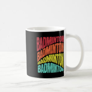 Mug Équipe de badminton Vibe Rétro Groovy