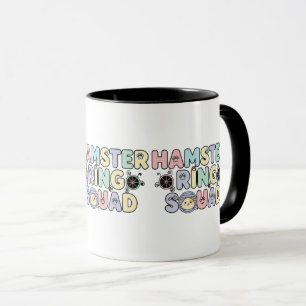 Mug Équipe de Bague de Hamster Mignon Design Pastel