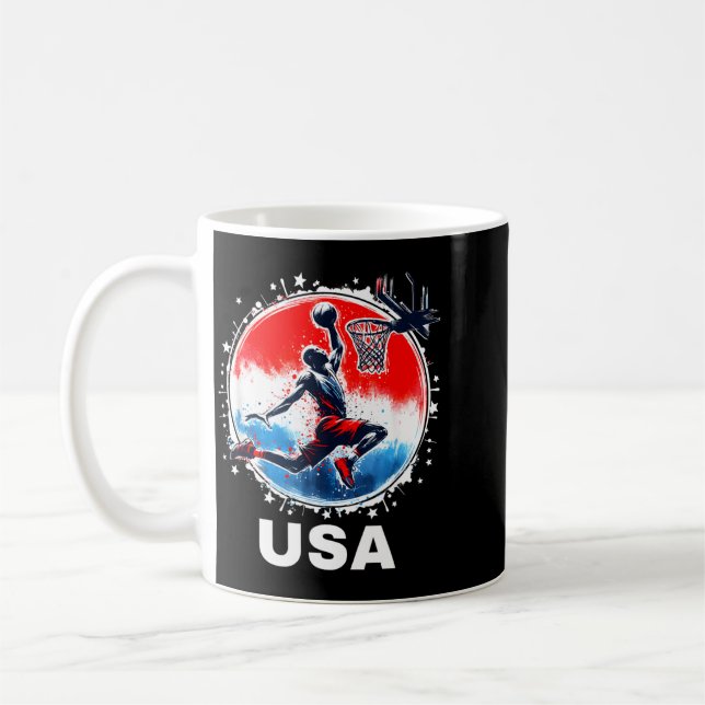 Mug Équipe de baseball Bison volant Basball Usa Team (Gauche)