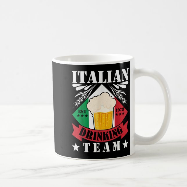 Mug Équipe de boisson italienne Boire de bière hommes  (Droite)