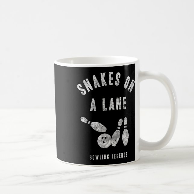 Mug Équipe De Bowling Serpents De Chemise Sur Une Voie (Droite)