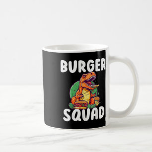 Mug Équipe de burger de dinosaure T-rex Amateurs de ha