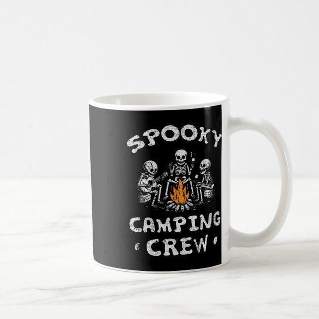 Mug Équipe de camping éffrayante Halloween Camping Ske (Droite)