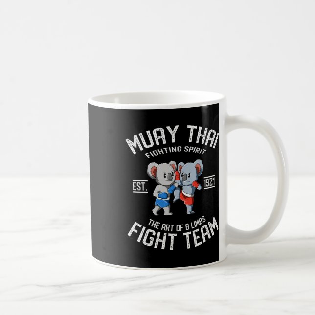 Mug Équipe de combat Muay Thai Koala - Nak Muay, kickb (Droite)