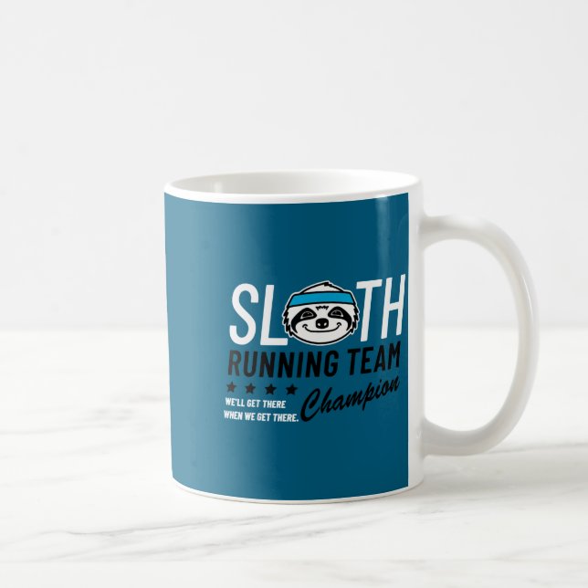 Mug Équipe de course de paresseux Chamon  (Droite)